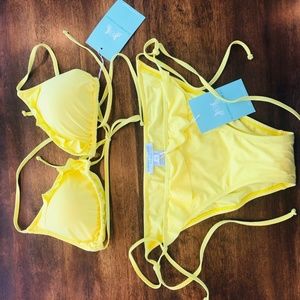 Elizabeth Hurley yellow bikini, Size M